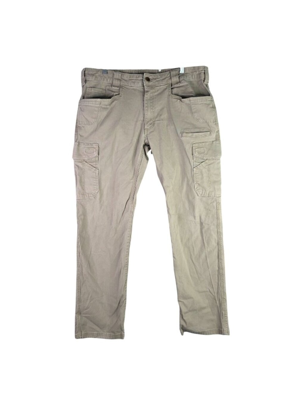 Mens Noble Outfitters Beige Tactical Cargo Pants Durable Workwear Size 38x34
